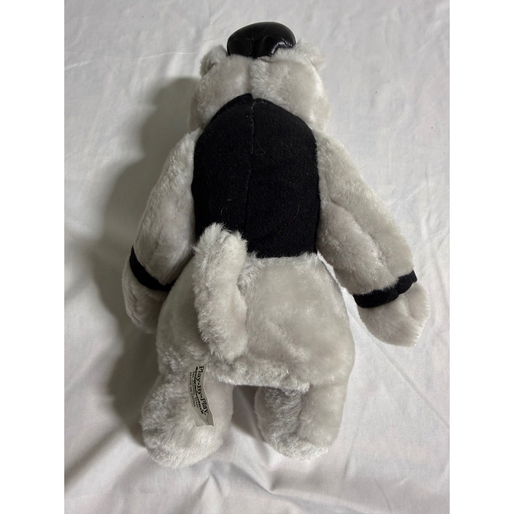 Vintage Harley Davidson Bulldog Plush Biker Dog Play-By-Play Grey 10 Inch - Picture 8 of 8
